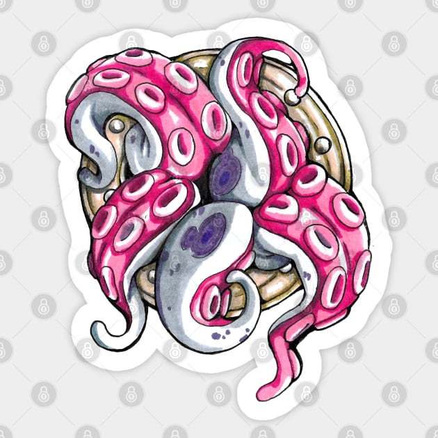 Release the Kraken Sticker by shikicraig